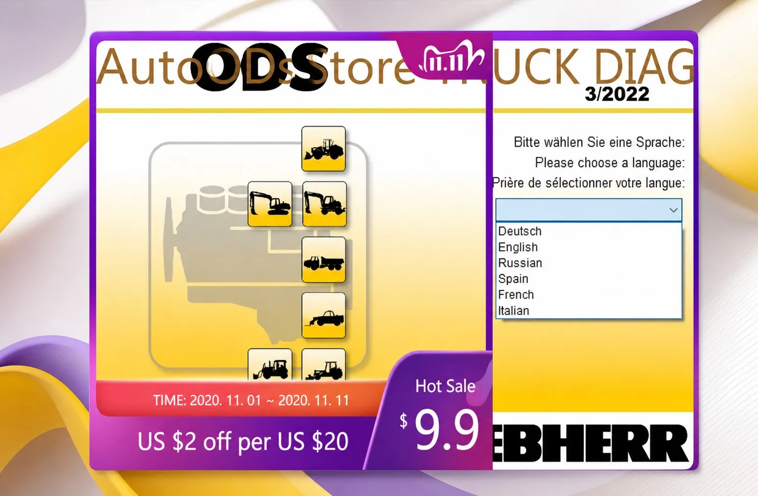 AutoCD Liebherr Lidos 2022 All Parts & Service Complete Set Offline+HDD ( You Can Select Take Keygen)