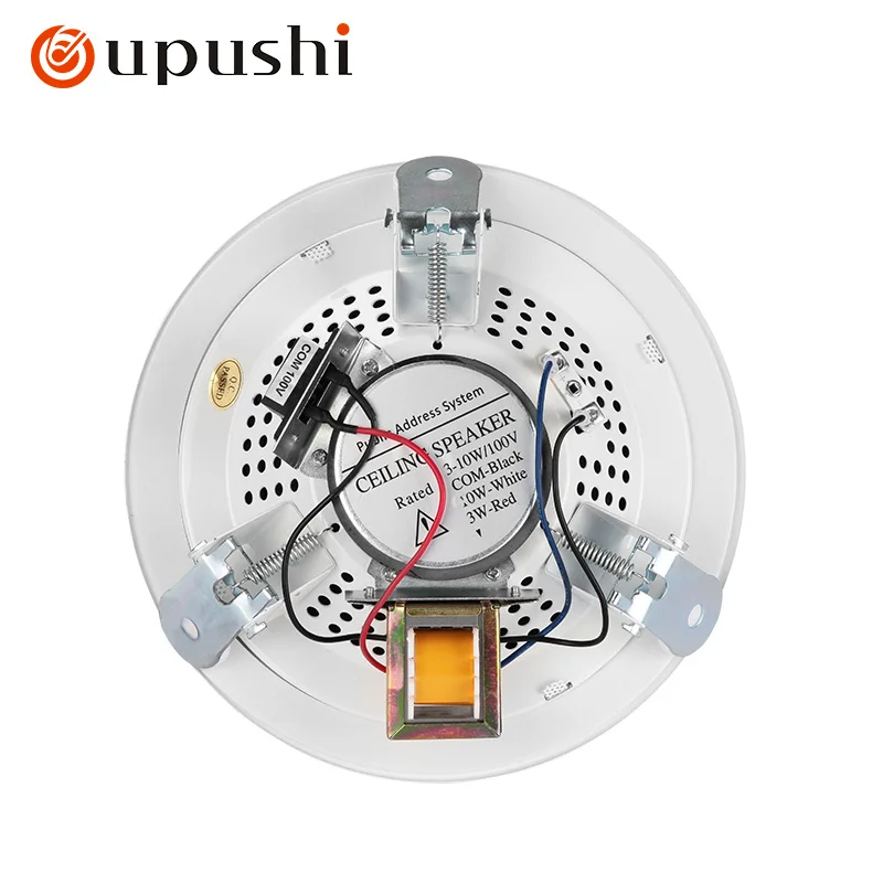 Oupushi ceiling mounted speaker embedded ceiling suspended background music coaxial audio broadcasting system