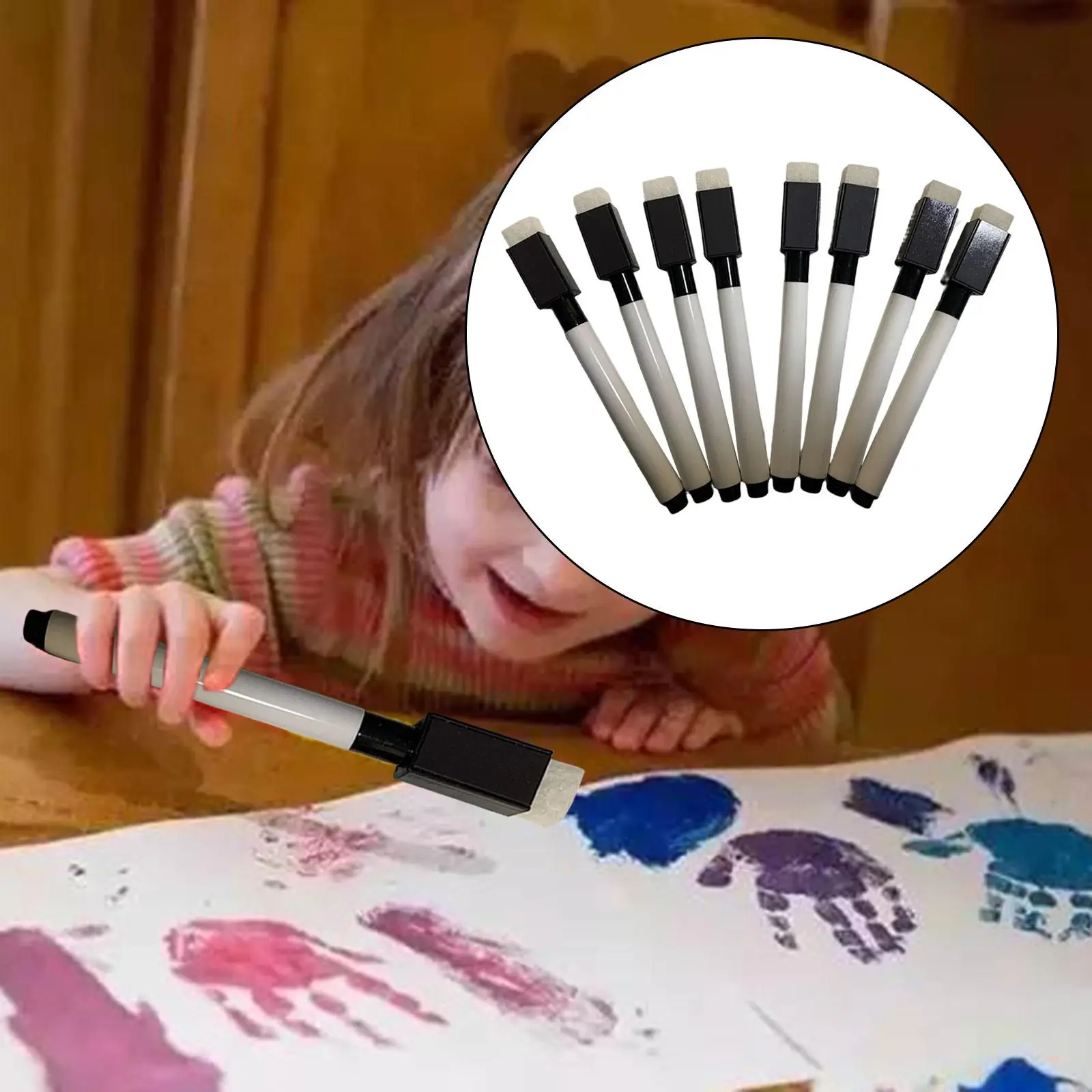 Rotuladores borrables para pizarra blanca, rotuladores borrables para Pizarra de fiesta, 8 unidades