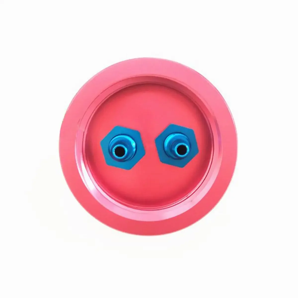 Coperchio Oilcan in lega di alluminio Coperchio della scatola del serbatoio Gasolin-e Tappo del tamburo dell'olio Filtro adattatore superiore per ala fissa per aereo RC