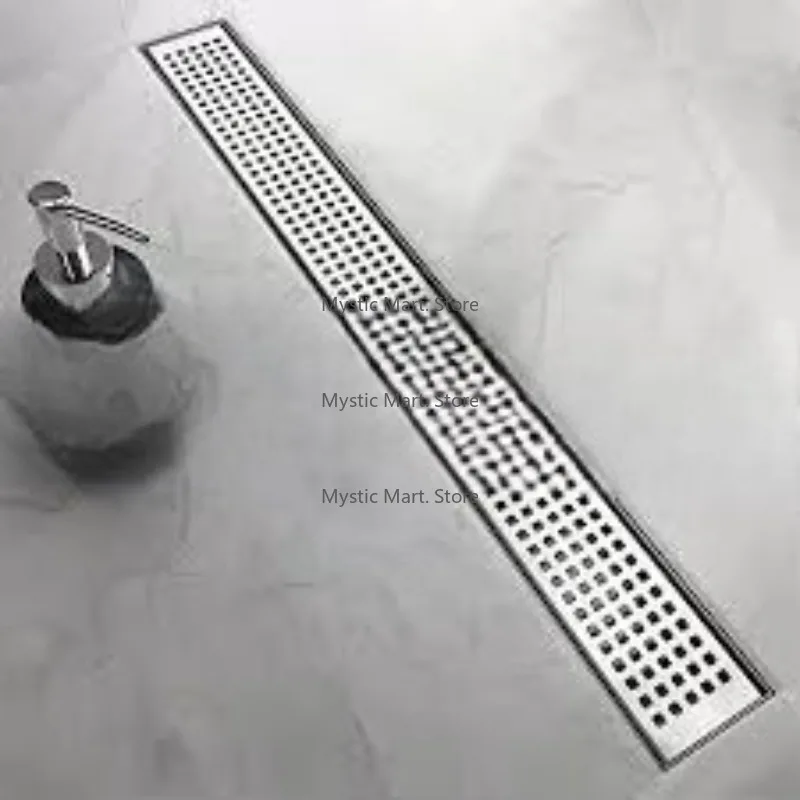 Scarico a pavimento per doccia lineare Copri scarico per bagno Capelli da pavimento Inserto per piastrelle Filtro per capelli Scarichi per doccia quadrati in acciaio inossidabile