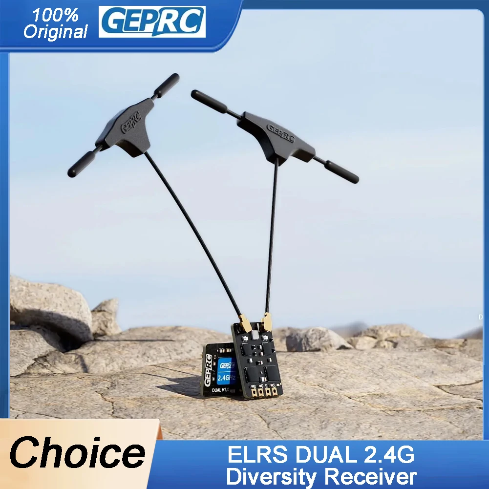 

GEPRC ELRS DUAL 2.4G Diversity Receiver Long Range for FPV Long Range Racing Drone Quadcopter RC Tools