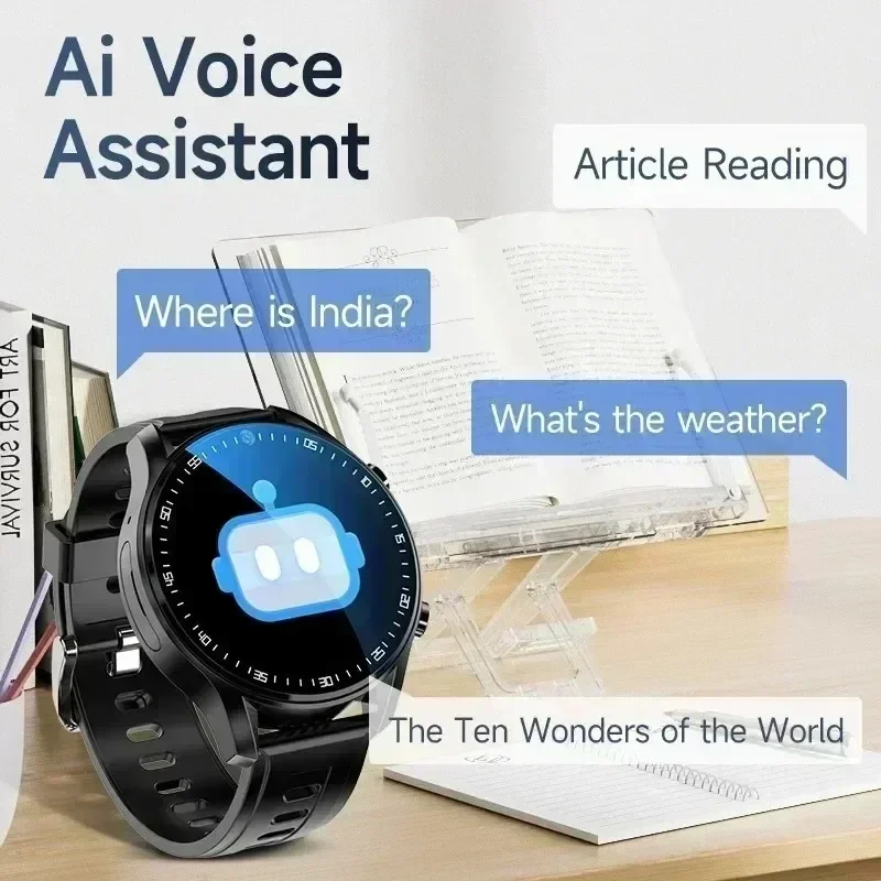 ساعة ذكية A7 4G للرجال - كاميرا مزدوجة عالية الدقة، 128 جيجابايت، نظام التشغيل Google Play Android OS، جهاز تتبع GPS مقاوم للماء #5