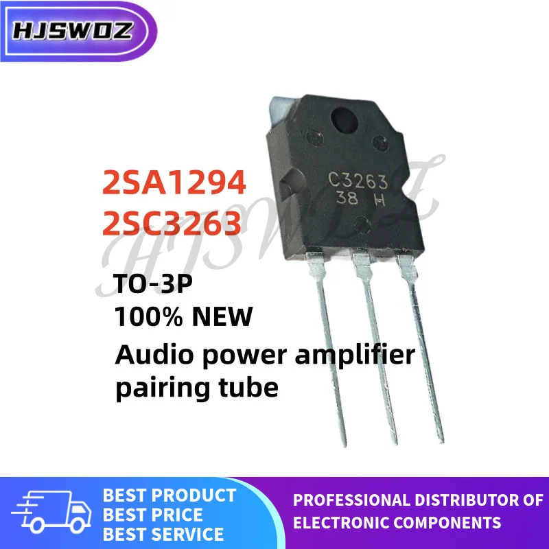 5PCS-5Pairs C3263 A1294 2SC3263 2SA1294 TO-3P Audio power amplifier pairing tube 100% NEW