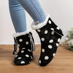 Mnterrm Fashion Plus Thick Velvet shoes woman 2024 Winter Slippers For Women Cute Plush Rabbit Ears Floor Slippers For Family