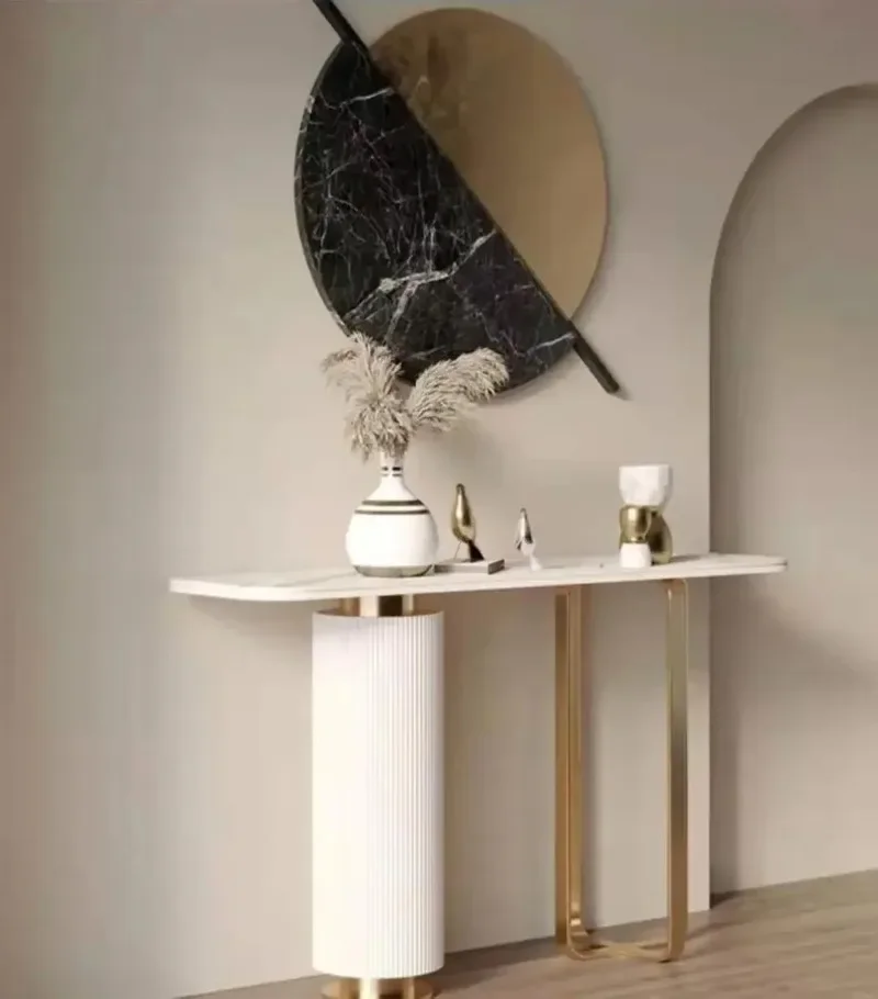 Modern Design Home Living Room Furniture Corridor Stainless Steel Console Table