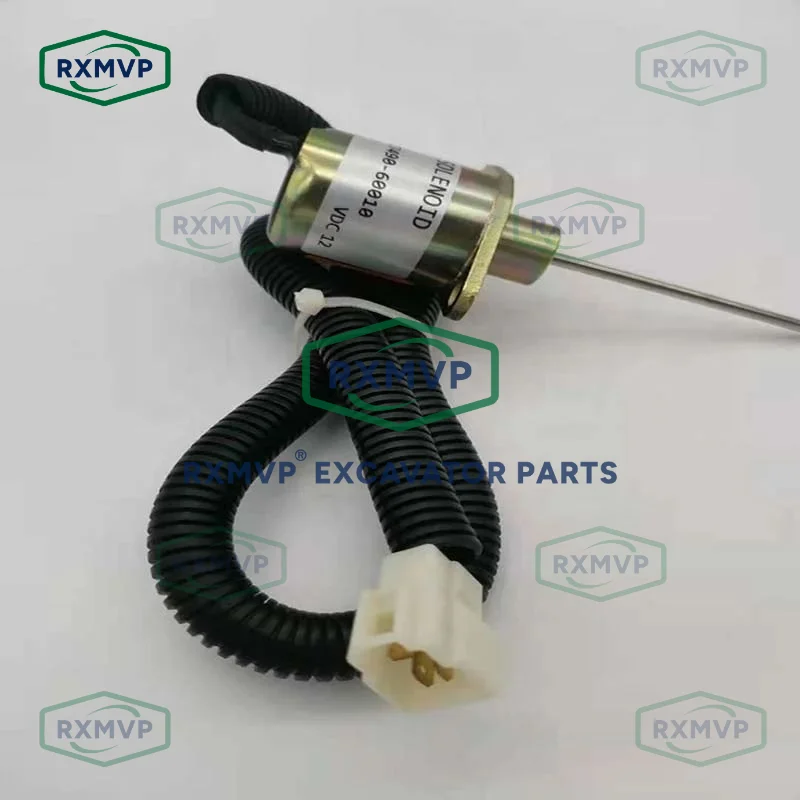 17490-60010 Stop Solenoid Valve 12V Fits Excavator Kubota D905 V1205 V1305 Diesel Engine Parts