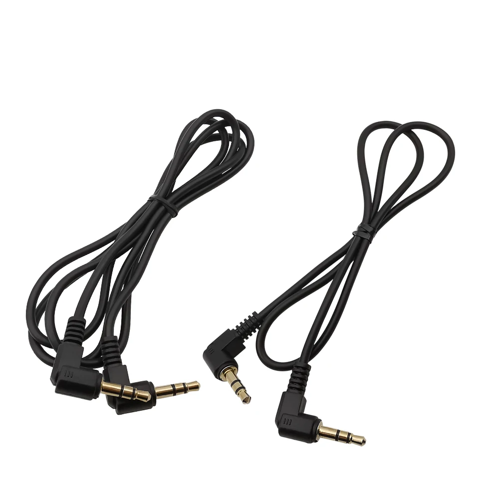 1Pcs 3.5mm Male to Male 90 Degree Stereo Audio Aux Extension Cable Connector for Car AUX Speaker