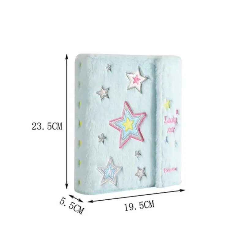 Imagem -06 - Kawaii Star Photo Album a5 Binder Soft Plush K-pop Photocards Coletar Livro Material Escolar 3