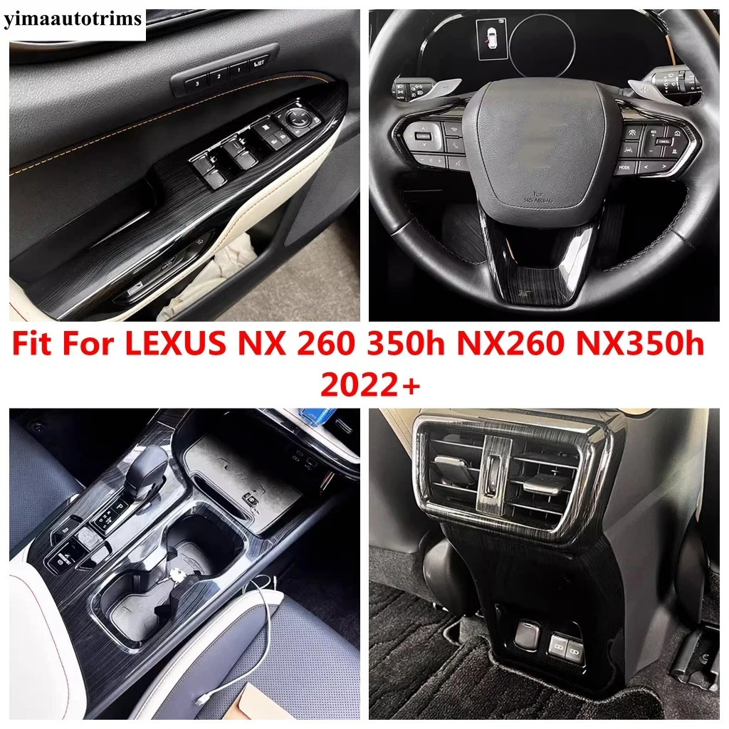 Window Lift / Steering Wheel / Gear Shift Water Cup Panel Cover Trim Accessories For LEXUS NX 260 350h NX260 NX350h 2022 - 2024