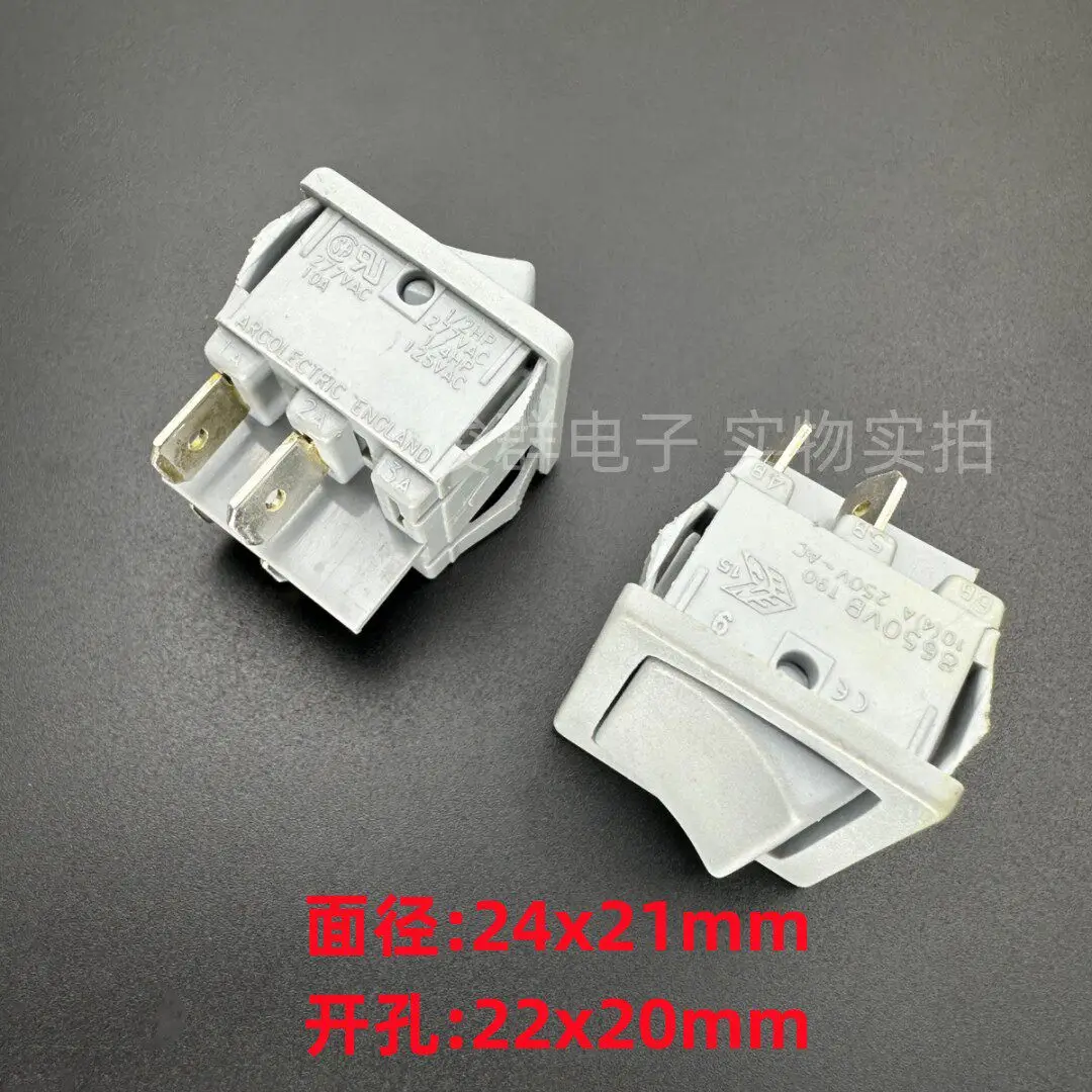 

5 шт./компл. 4-контактный 2-позиционный тумблерный переключатель 8650VB 10A277V KCD5