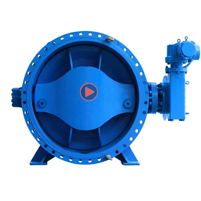 

TKFM new design flange type double three eccentric big size dn1200 16 inch butterflies butterfly valve