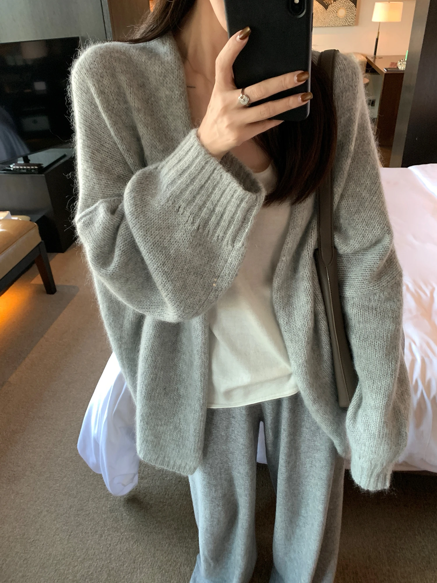 

Мягкий вязаный детский ультратонкий свитер верблюжьего пуха, открытый кардиган, вязаная верхняя одежда, Aosphere Sense, осень-зима, шерстяная смесь...