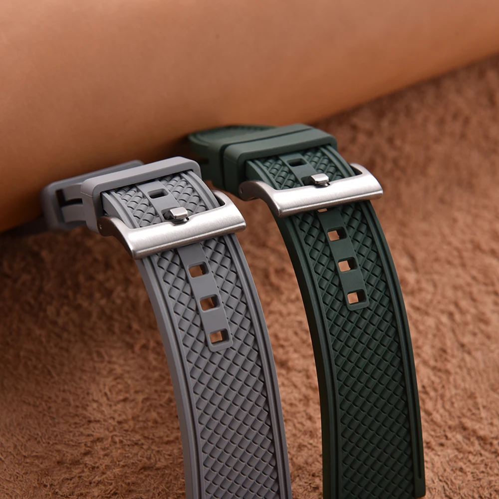 18mm 20mm 22mm 24mm 고품질 총알 모양  - Fkm Rubber Dive Watch Strap 20Mm 리뷰 및 가격