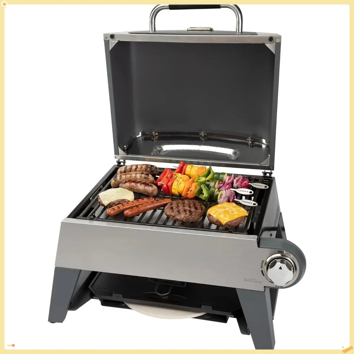 

Pizza Oven 3-in-1 Grill, Griddle, Stainless Steel 20"D x 26"W x 18.5"H