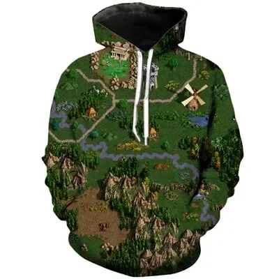 New Men's Hoodie Heroes of Might and Magic 3D Printing Autumn Fashion Men's Pullover Oversized Outdoor Leisure Sweatshirt