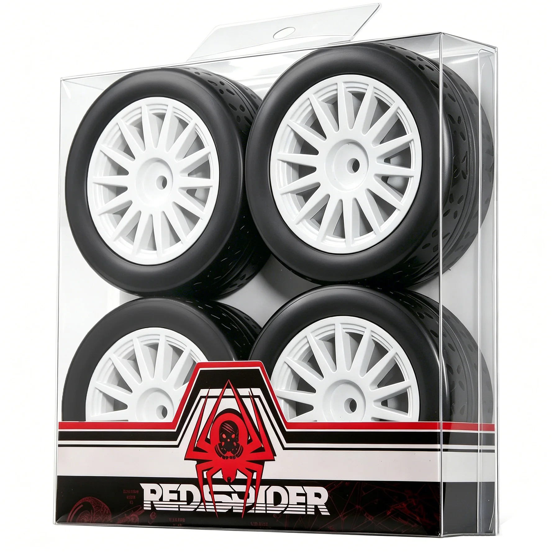 

RED SPIDER 4Pcs 1/10 RC On-road Drift Car Rubber Tires for 1:10 4WD Buggy Tamiya Wltoys 144001 94107 Also For 1/12 1/14 1/16 Car