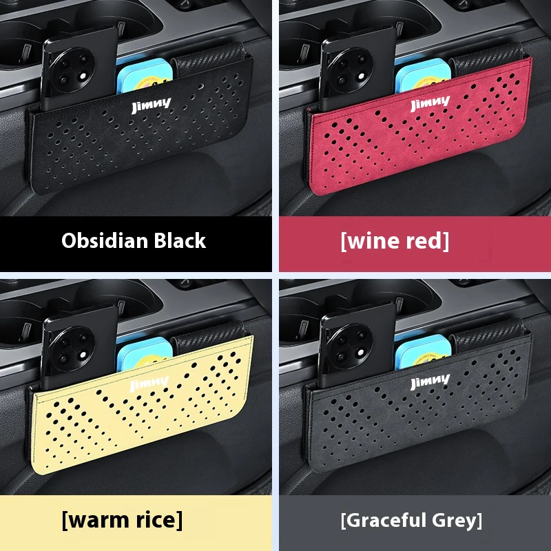 Pop 1pc Imitation Deer Skin Car Multi-Function Storage Box Car Central Control Door Seat Back For Suzuki Jimny Car Accsesorie