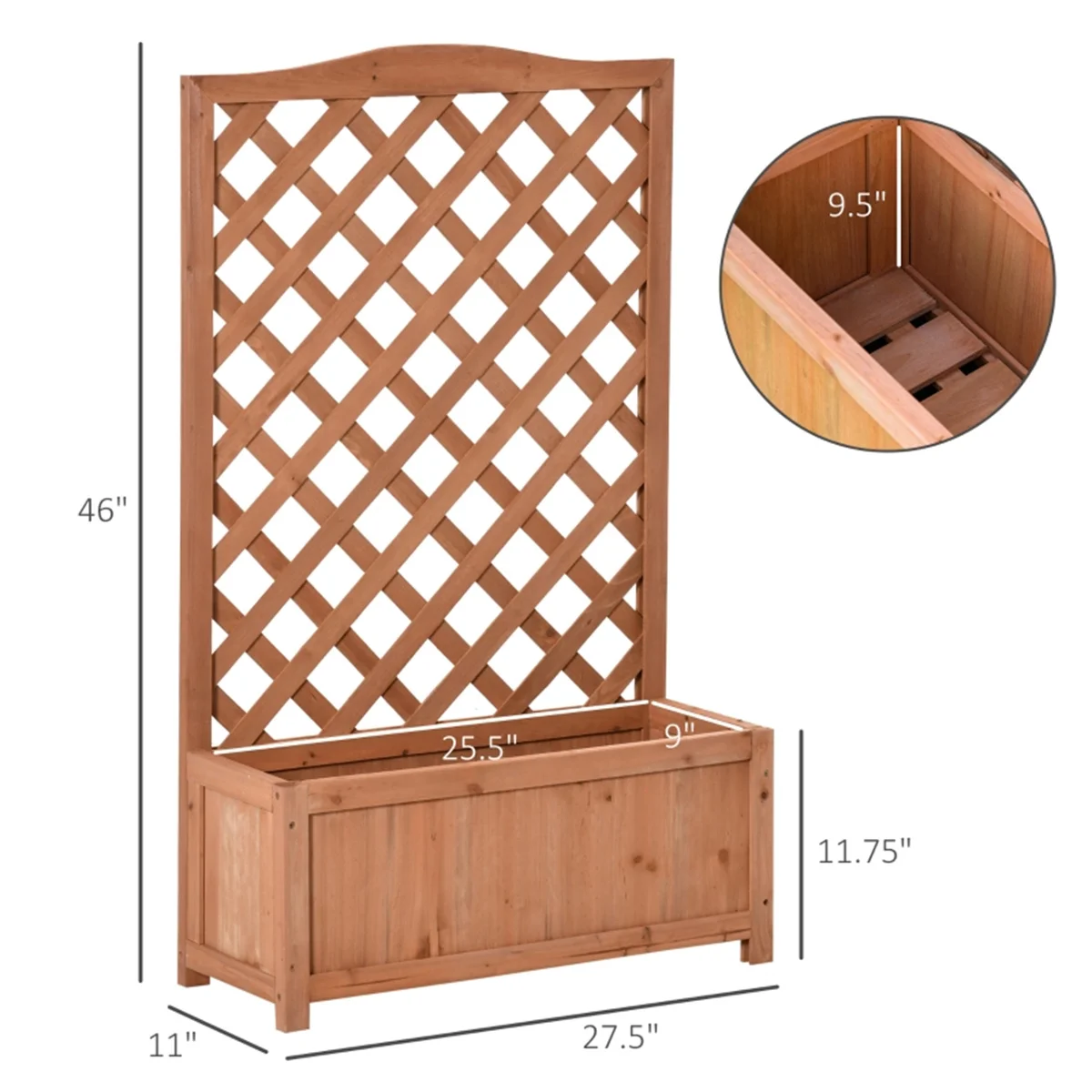 Houten Plantenbak, Bloemplank, Houten Plantenbak