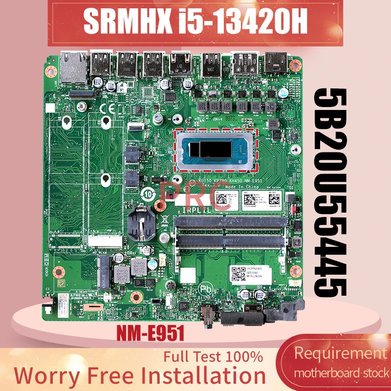 

NM-E951 Notebook Mainboard 5B20U55445 SRMHX i5-13420H Laptop Motherboard Tested