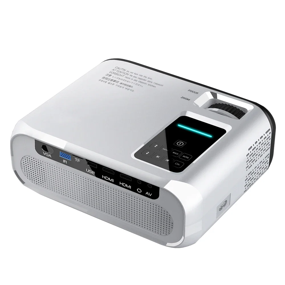 Proyector Android LCD Proyector de vídeo portátil Pantallas de proyección de 7000 lúmenes Proyector LED Cine en casa