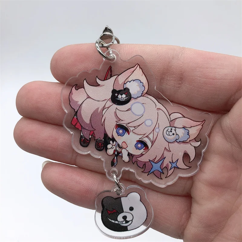 Enoshima Hajime Hinata Nagito Komaeda Chiaki Nanami Keychain Cosplay Accessories Pendant Cartoon Gift