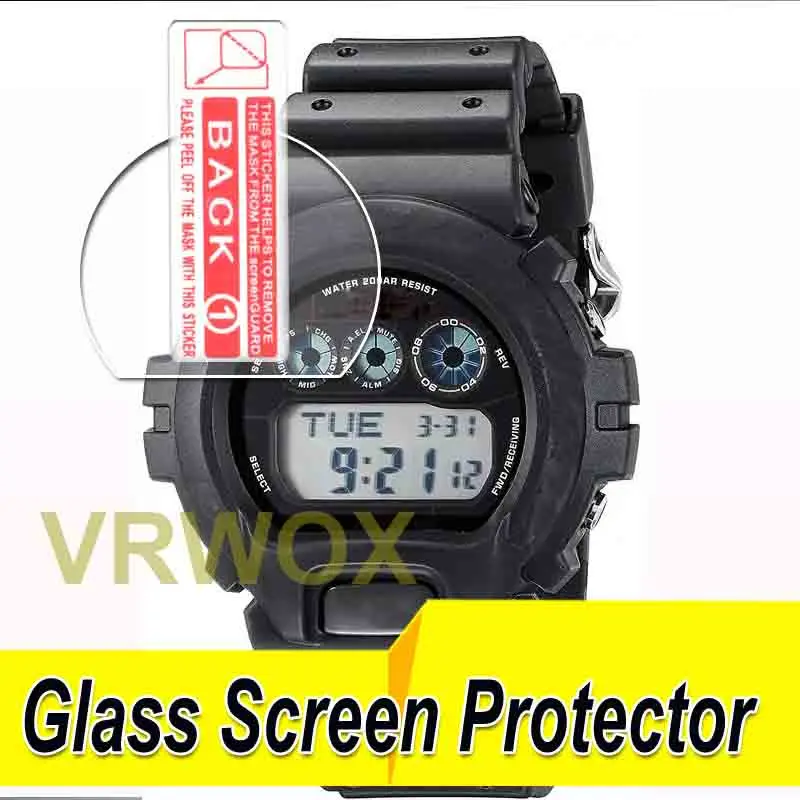 2PCS/3PCS  Glass Screen Protector For  STL-S100 GW-6902 W-219  STLS-110 DW-6640 GW-6900  Watch,2.5D Rounded Edges 9H