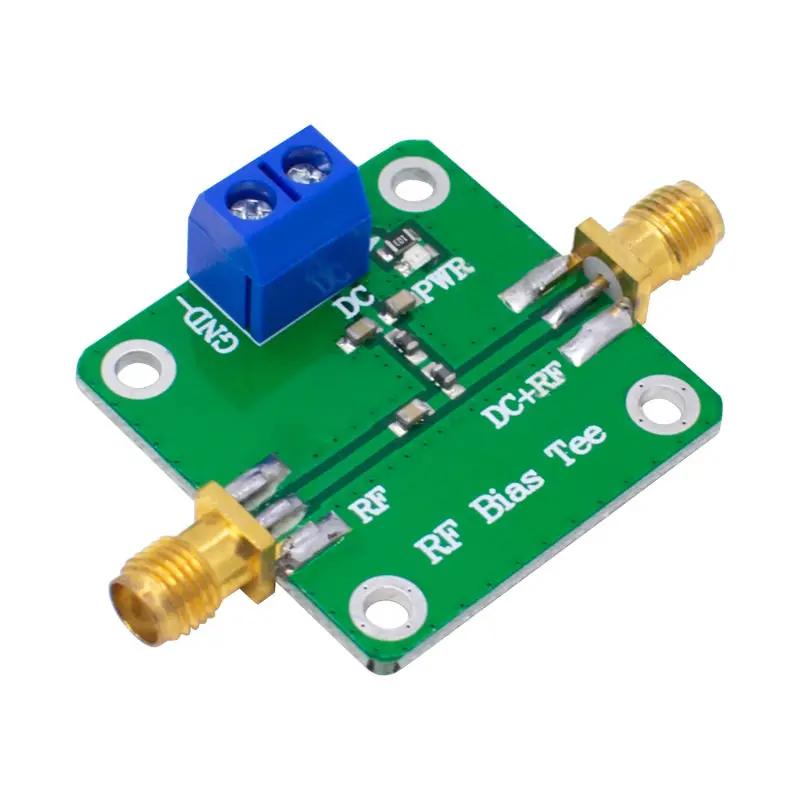 10-6000 MHz 6GHz 50V 500mA DC Bias Tee Wideband RF Microwave DC-blocker Module For HAM Radio RTL SDR LNA Low Noise Amplifier