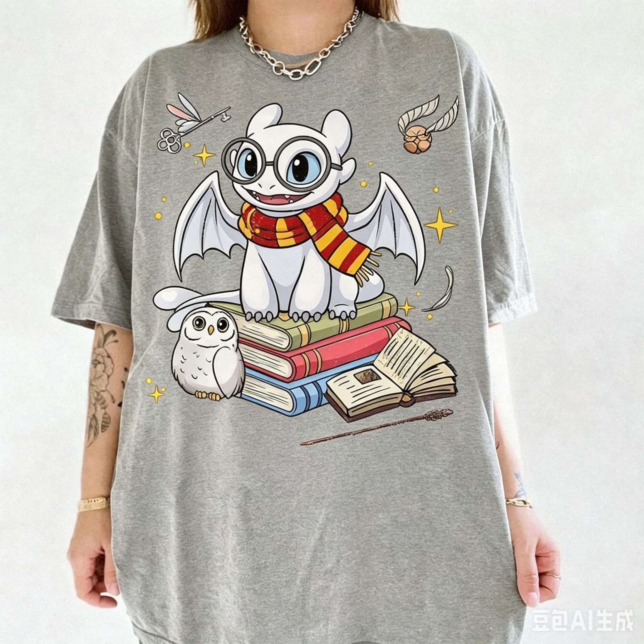 Ausstellung für Kinder, Erwachsene, Fans und Drachentänzer, Tagesausflüge, magische Themenoutfits, Vintage-T-Shirts für Freundinnen und Paare – Detail 5