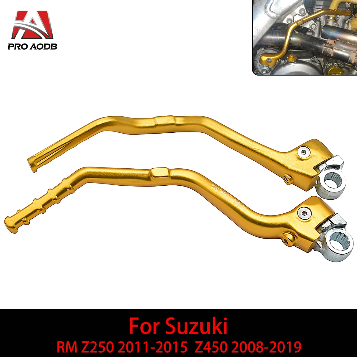 

Motorcycle Aluminum Forged Kick Start Lever Pedal For Suzuki RMZ250 RMZ450 RMZ 250 450 2008- 2019 Motocross Universal Accessorie