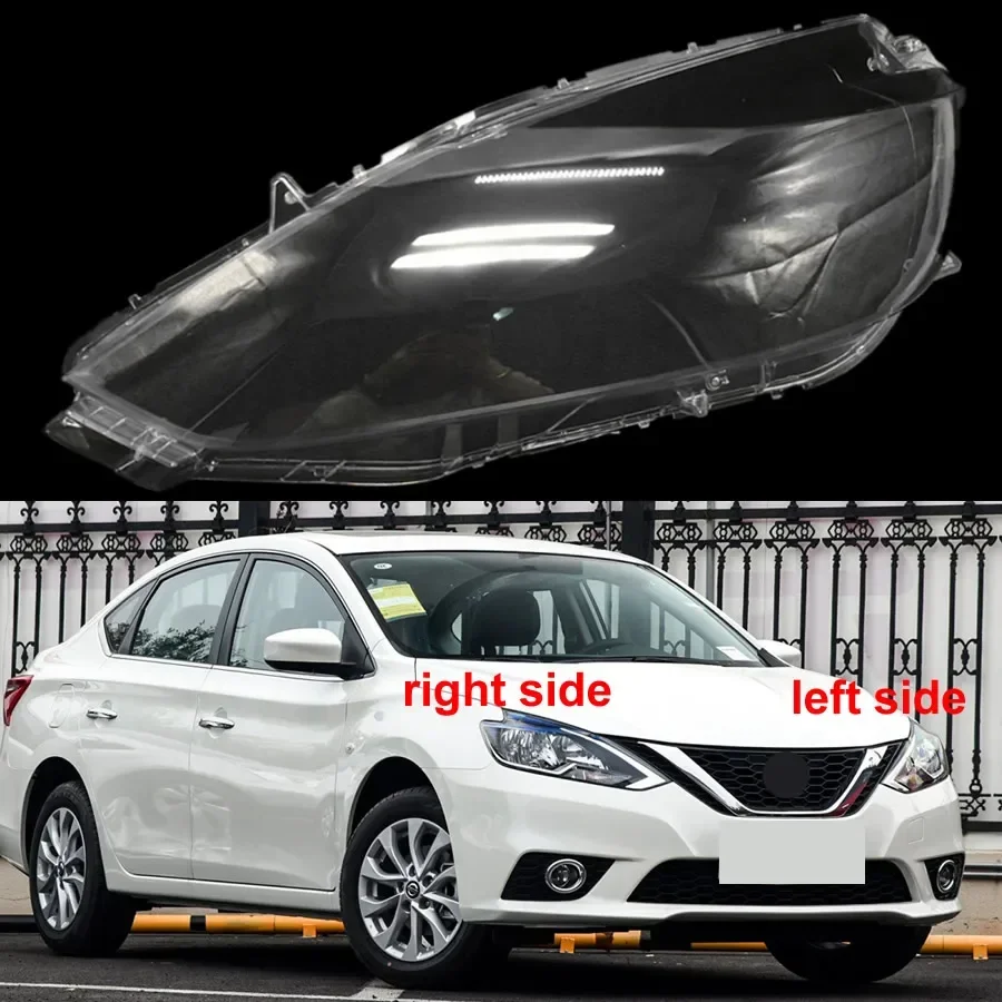 

For Nissan Sylphy Classic 2019 2020 2021 Car Accessories Headlight Lens Cover Transparent Lampshade Headlamp Shell Plexiglass