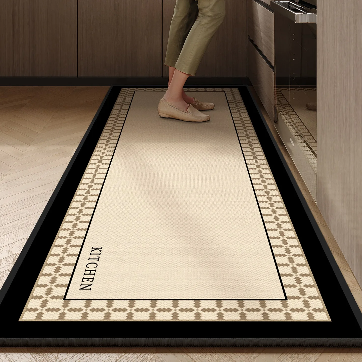 

Carpet for Kitchen Runner Rug Non-slip Floor Mat Long Carpets Elegant Minimalist Style Home Decoration Rugs Alfombra 주방 카펫