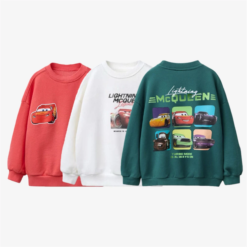 

Popular Clothes Little Car Sweatshirts Long Sleeve 1-6Age Boys Spring Autumn Clothes All-match Tops Casual Sports Pullovers