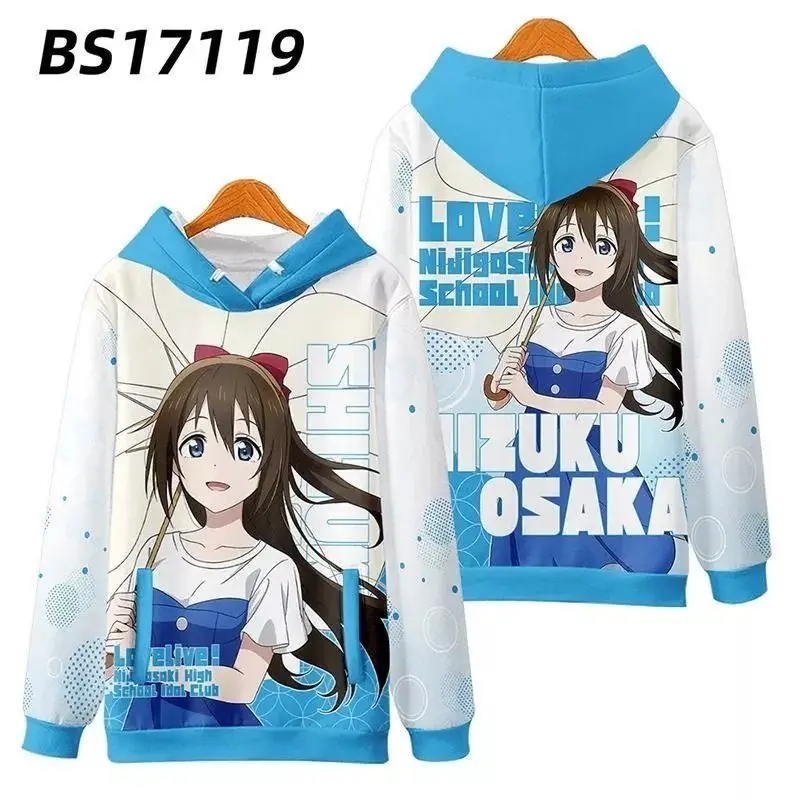 Love Live! Nijigasaki High School Idol Club 3D Print Oversized Women/Men Hoodie Sweatshirt Casual Tracksuit Cosplay Costumes