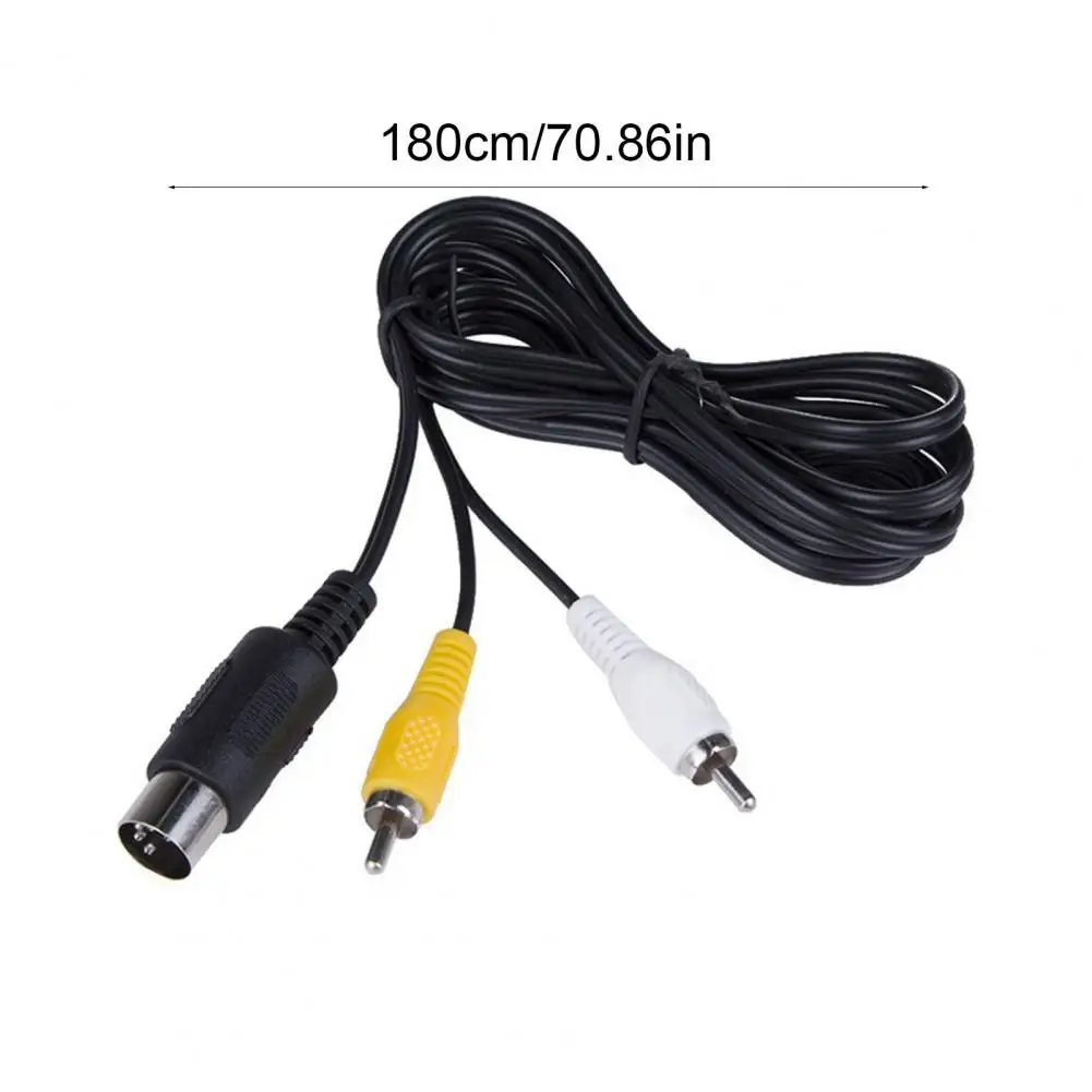Av Cable Universal Av Stereo Cable for Segagenesis 1 Game Audio Video Cord with A/v Rca Connection High Video Av Stereo Cable