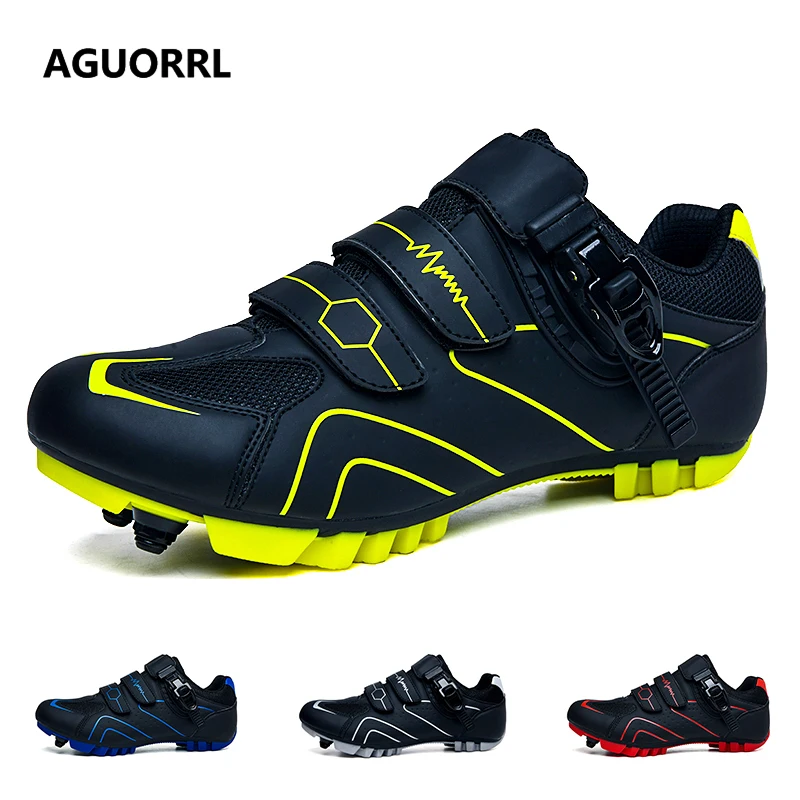 

Велосипедные кроссовки AGUORRL для шоссейных велосипедов, унисекс, HsYixin, дышащие, с системой SPD, самоблокирующиеся, нескользящие, для гонок, для шоссейных и горных велосипедов (MTB)