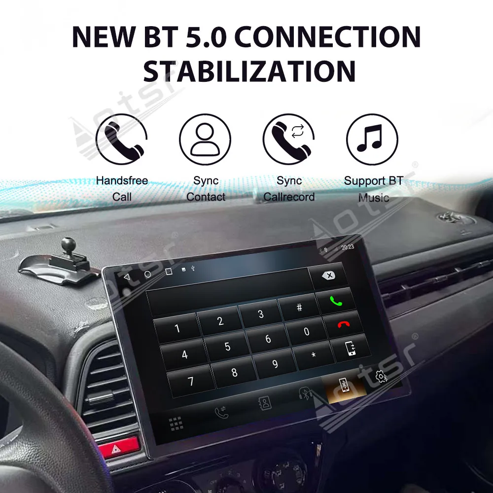 13.3 inch For Honda VEZEL 2015-2022 Car Android Multimedia Player GPS Navigation Radio Stereo Head Unit Climate Touch Panel