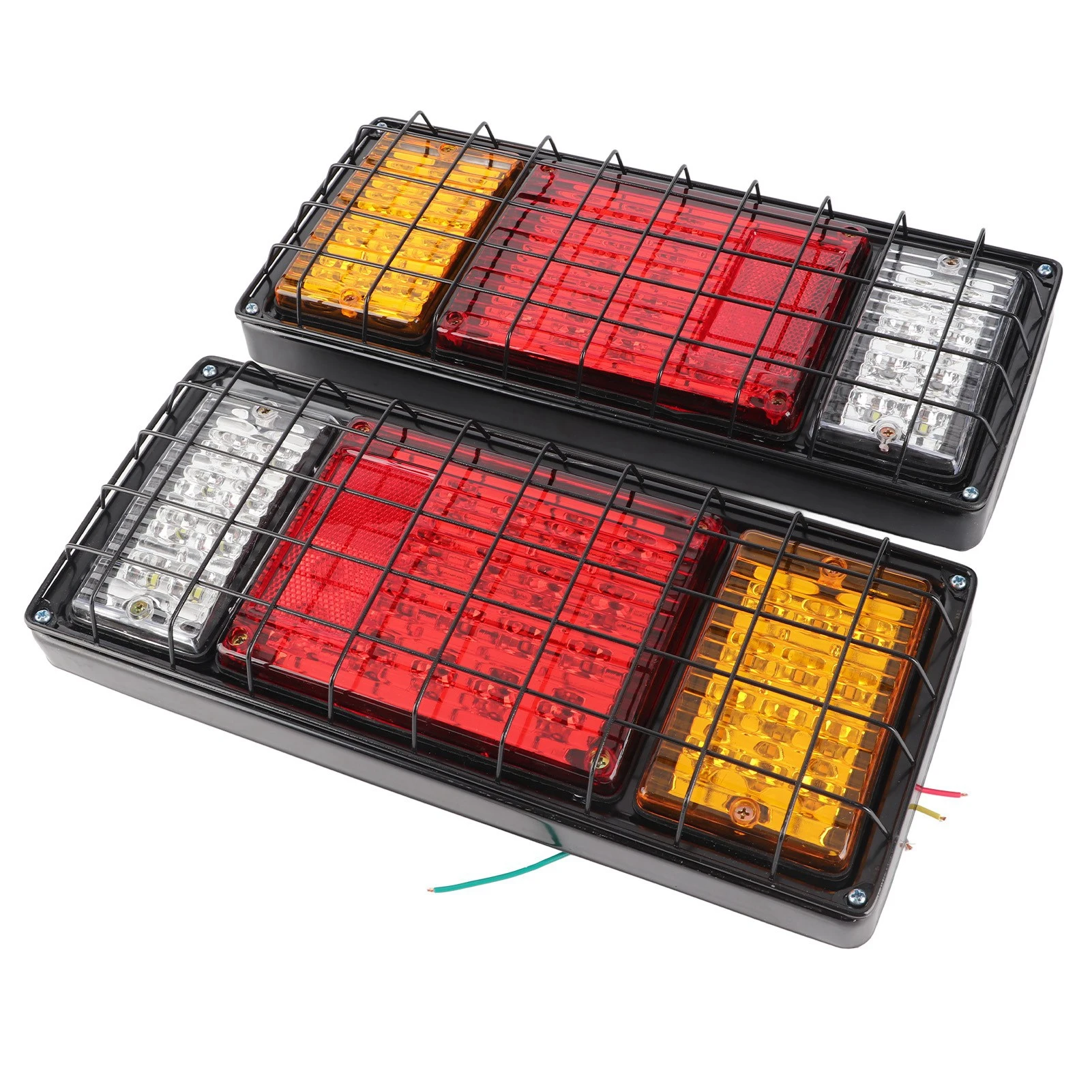 2pcs 12V LED Tail Lights Brake Reverse 40 LEDs Indicator Lights for Trailer Truck Boat