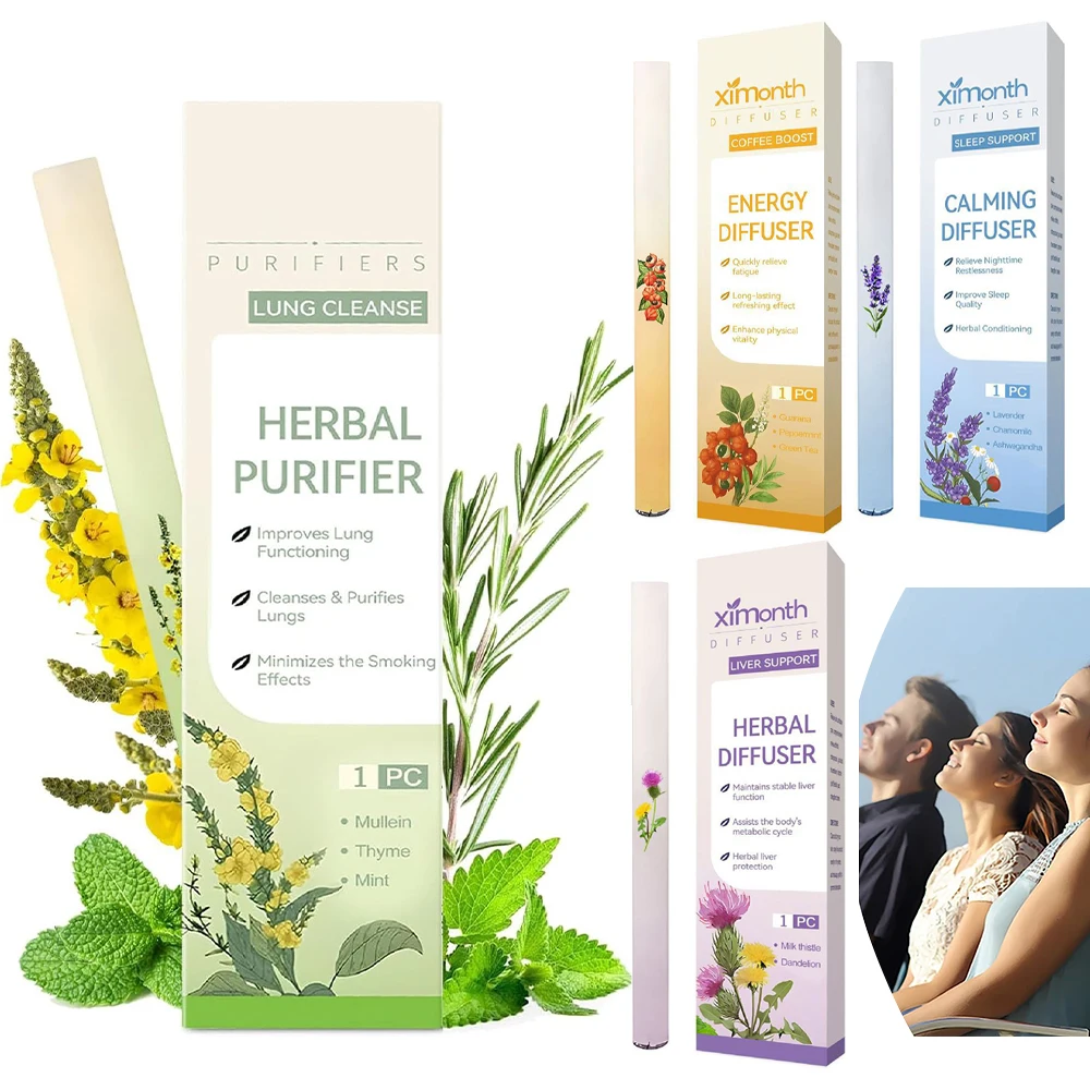 Barra Energética de Aceite Esencial de Menta Refrescante, Purificador Pulmonar Herbal, Protege el Hígado, Alivia la Fatiga al Conducir y la Somnolencia