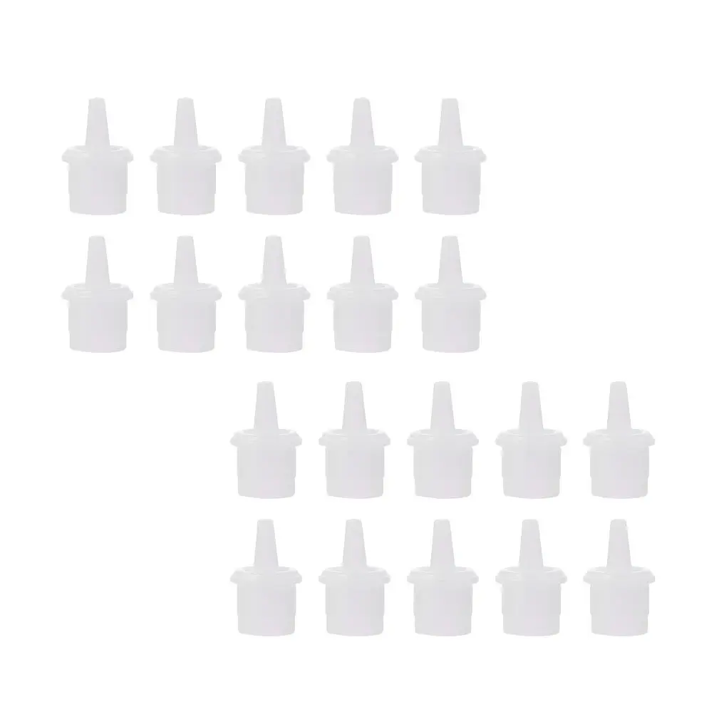 50 個まつげ接着剤ボトルキャップ交換用ノズルチッププラスチック耐久性のあるプラグまつげ移植エクステンションボトルアクセサリー用