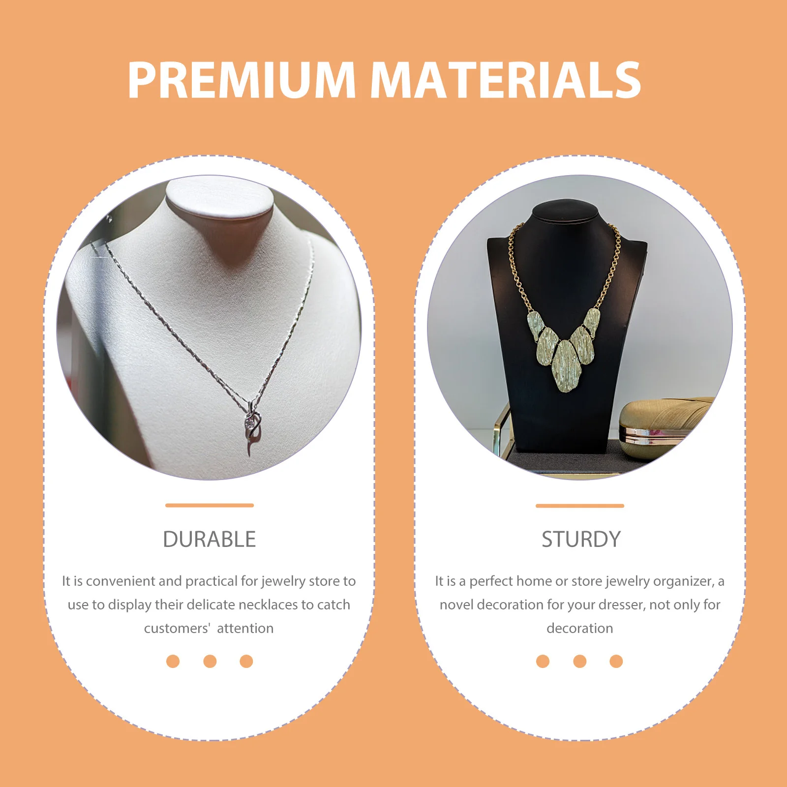 

1 шт. деревянная стойка для ожерелья, коричневый прочный органайзер для ювелирных изделий, форма формы для шеи для домашнего магазина, подставка для ожерелья, подвесное