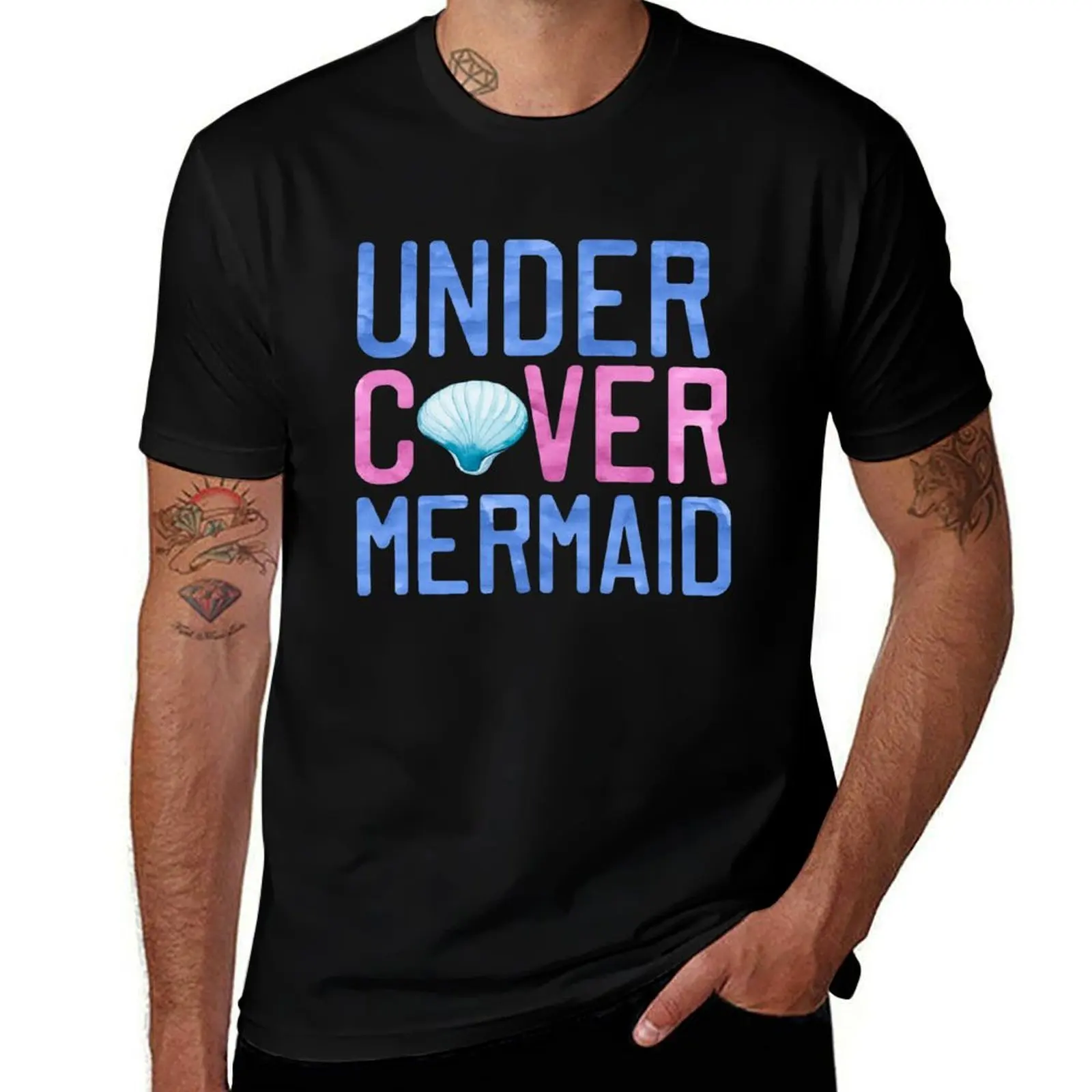 Undercover Mermaid T-Shirt t shirt man plain T-Shirt
