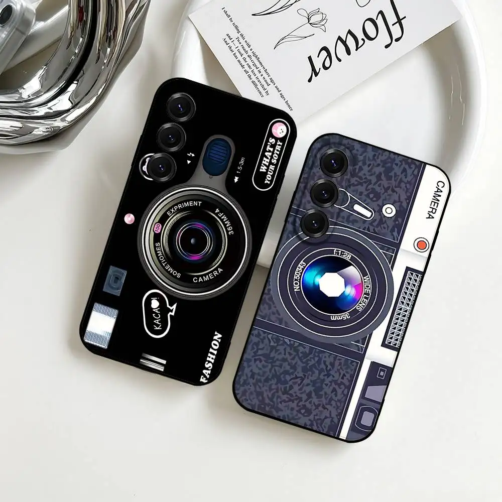 

Style Camera Leicas Fashion Phone Case Silicon Phone Case For Samsung S24, S25 S22,S30,Note20,Lite,Ultra,Shockproof, Black,Case