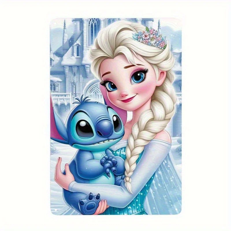 Miniso Frozen Charm Appreciation Retro Vintage Tin Sign Poster Decorative Plaque Metal Plate Wall Decor
