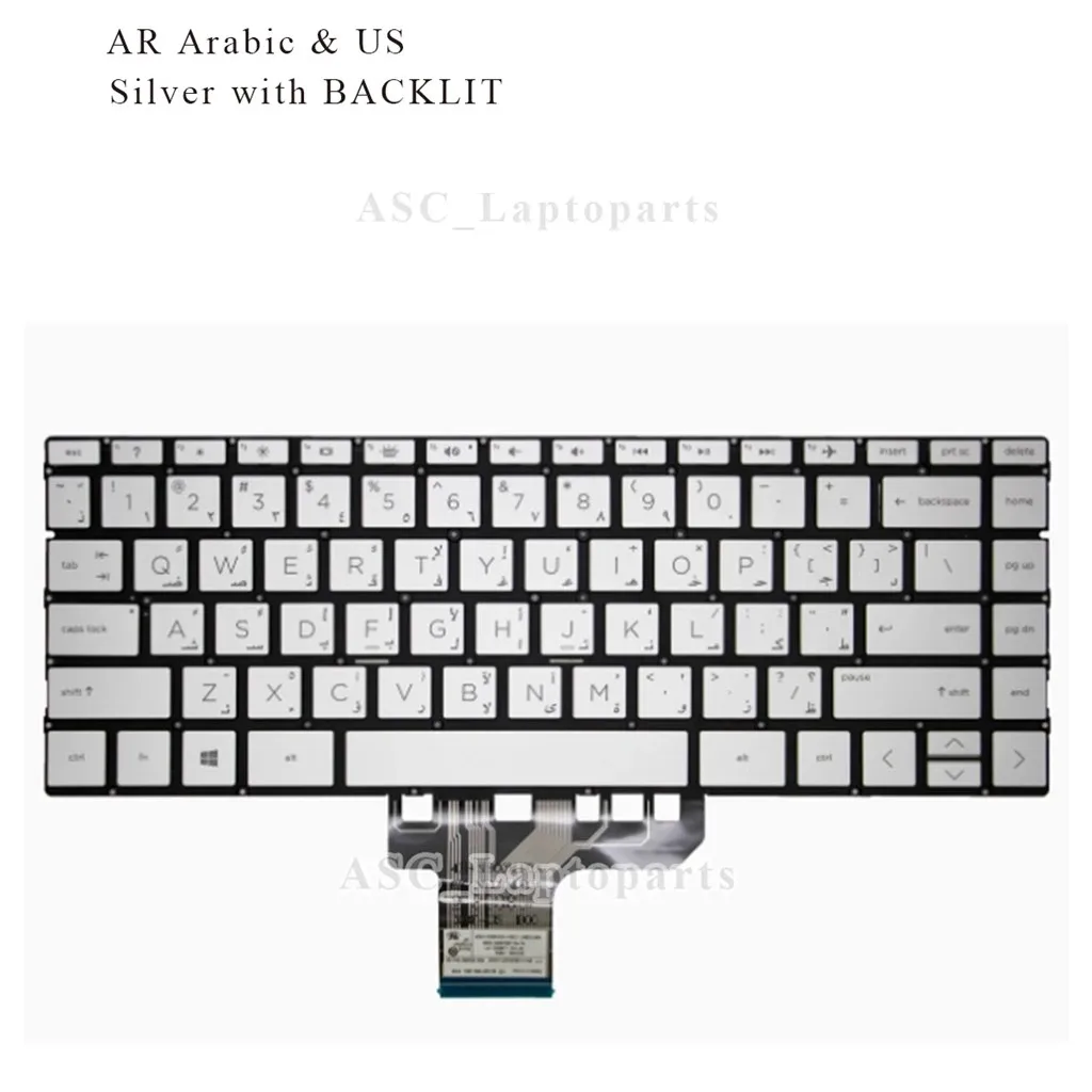 New Arabic Canadian GR Nordic NW DK Swiss Portuguese US Keyboard for HP ENVY X360 13-ap 13-ar 13-an 13-aq 13-ah Series BACKLIT
