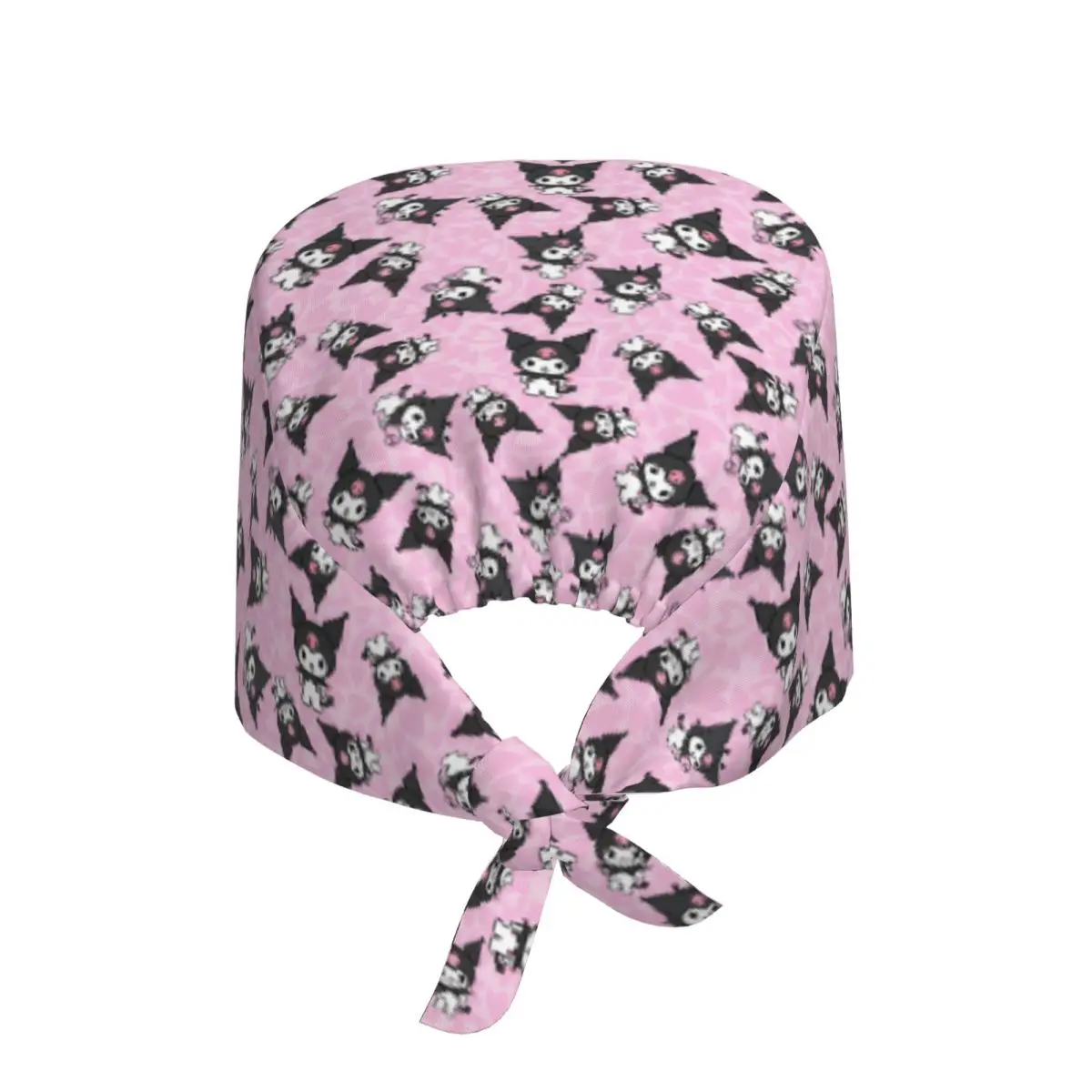 Kawaii Kuromi, дышащая шапка-скраб с милым принтом, хирургические шапочки-скрабы, шапки для кормления волос, кавайный мультяшный дизайн фильма, рабочая шапка-скраб