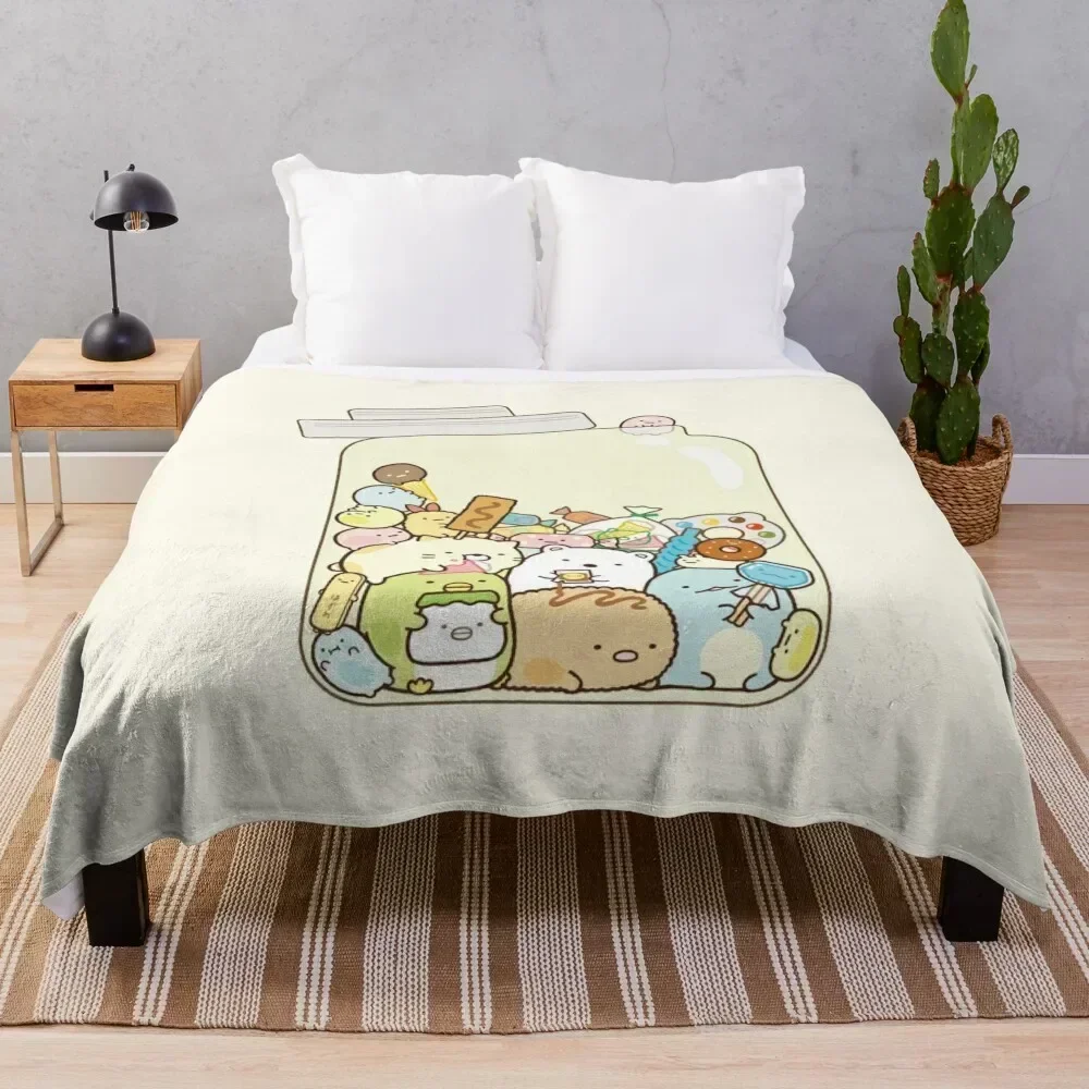 

Sumikko Gurashi In a Jar Throw Blanket Compact Warm Blanket for Car Road Trip
