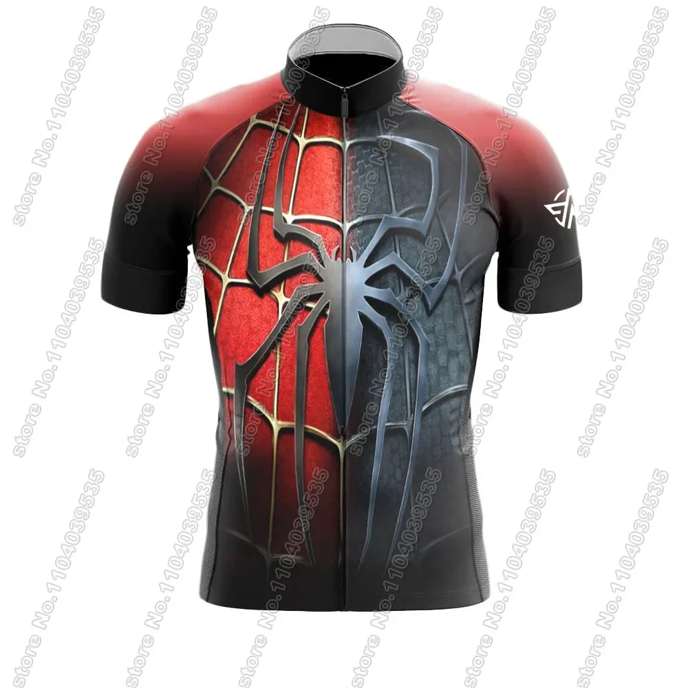 Grey Spiderful cycling Jersey 2024 Set Short Sleeve Clothing Kits Men Red Road Bike Shirt Suit Bicycle Bib Shorts MTB Maillot