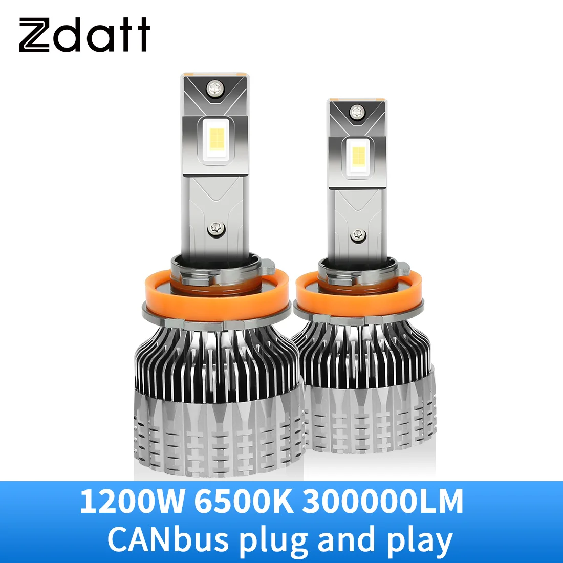 

Zdatt H11 LED Headlight K5C H1 H4 H7 Led H8 H9 9005 HB3 9006 HB4 1200W 300000LM Super Bright 6500K CANbus 12V h7led Lights Auto