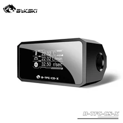Bykski Thermometer Water Cooling System Monitor Flowmeter Leaking Pump Speed Alarm RPM Temperature Sensor PC Cooler B-TFC-CS-X